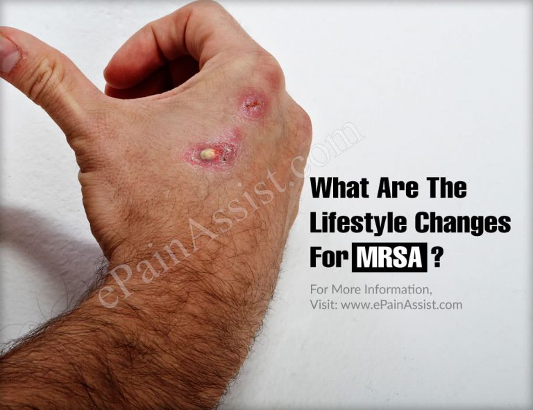 What Are The Lifestyle Changes For MRSA?