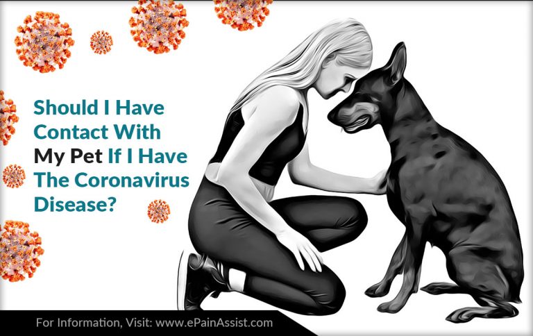 Should I Have Contact With My Pet If I Have The Coronavirus Disease?