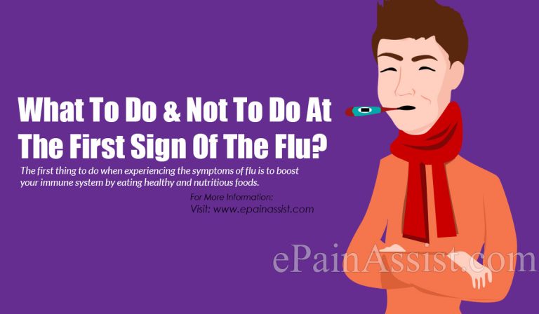What To Do & Not To Do At The First Sign Of The Flu?