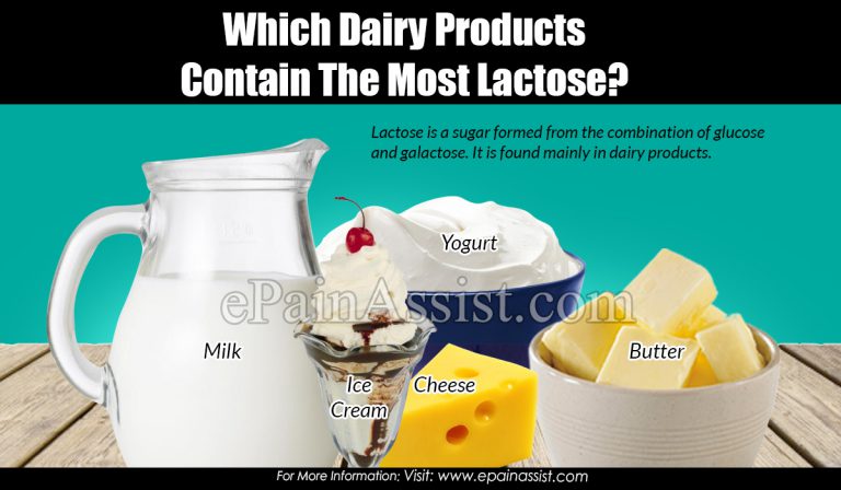 Which Dairy Products Contain The Most Lactose?