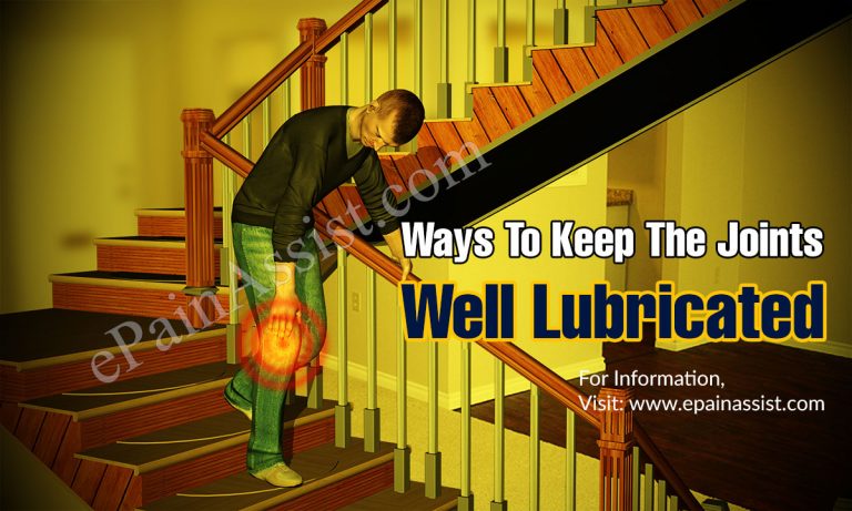 Ways To Keep The Joints Well Lubricated