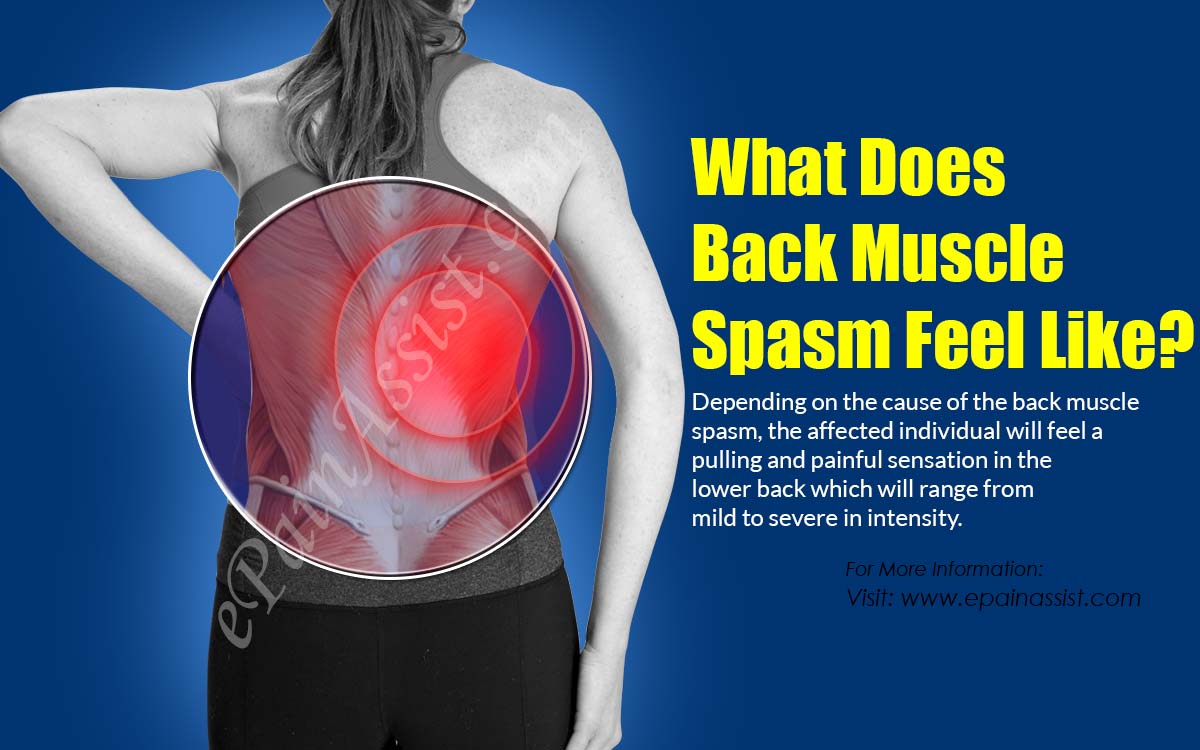 What Does Back Muscle Spasm Feel Like?