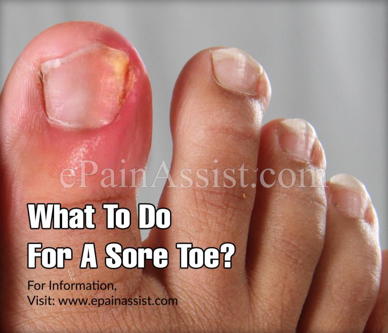 What To Do For A Sore Toe?