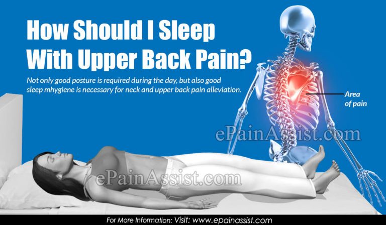 How Should I Sleep With Upper Back Pain?