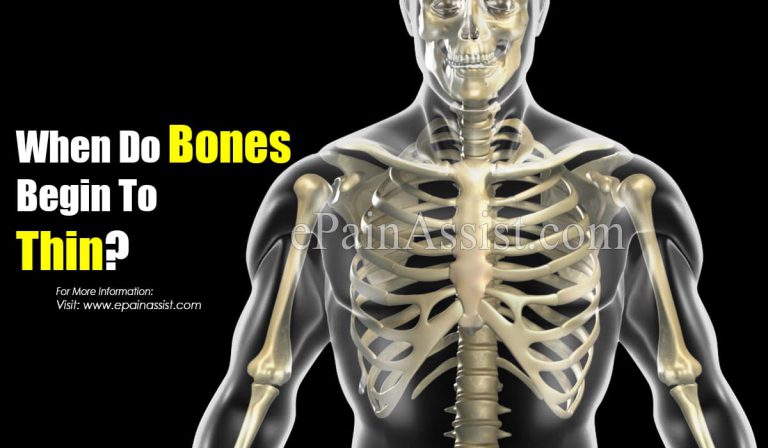 When Do Bones Begin To Thin?