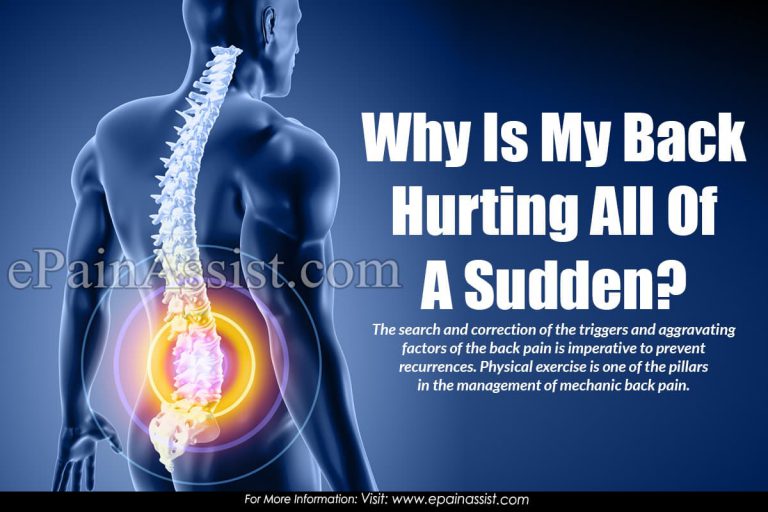 Why Is My Back Hurting All Of A Sudden?