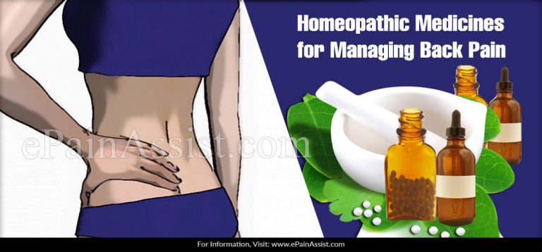 Homeopathic Medicines for Managing Back Pain