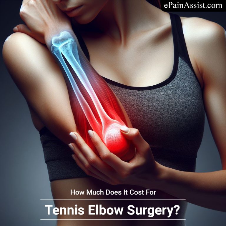 How Much Does It Cost For Tennis Elbow Surgery?