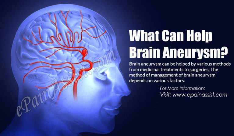 What Can Help Brain Aneurysm?