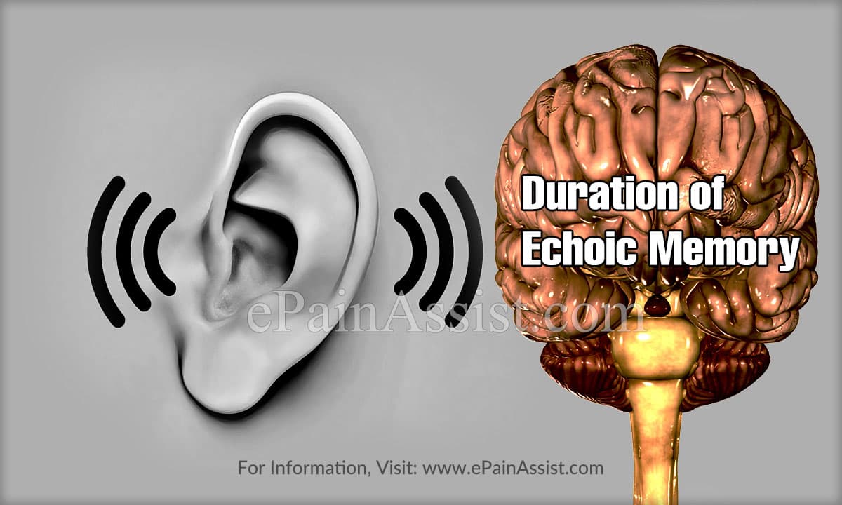 Duration of Echoic Memory