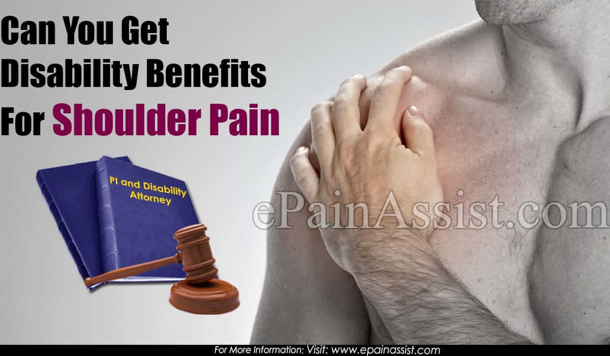 Can You Get Disability Benefits For Shoulder Pain