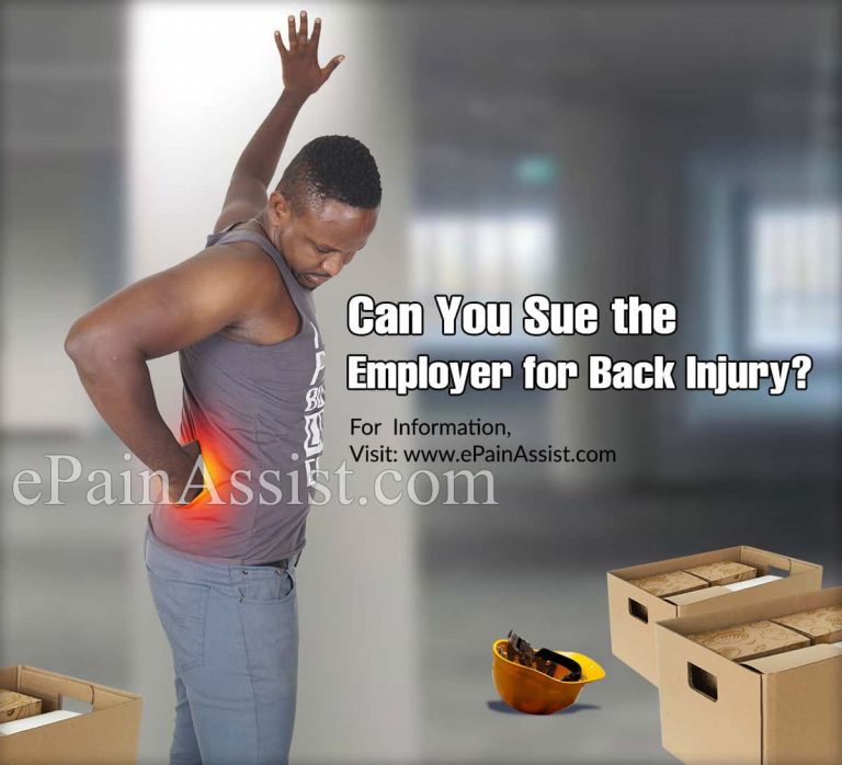Can You Sue the Employer for Back Injury?