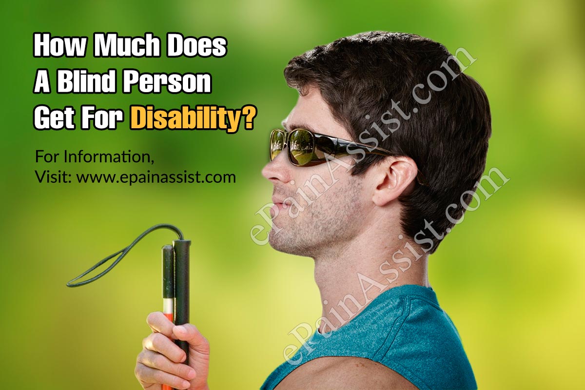 How Much Does A Blind Person Get For Disability?