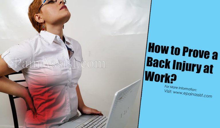 How to Prove a Back Injury at Work?