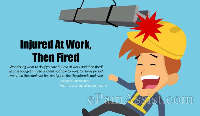 Injured At Work, Then Fired