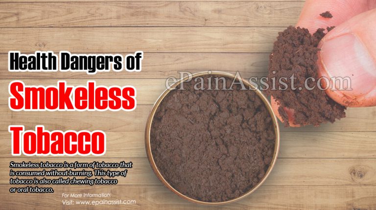 Health Dangers of Smokeless Tobacco