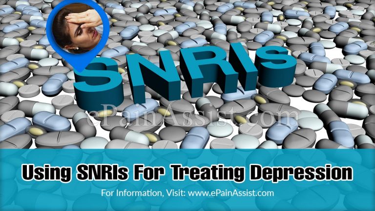 Using SNRIs For Treating Depression