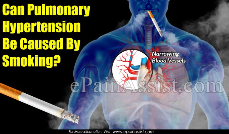 Can Pulmonary Hypertension Be Caused By Smoking?
