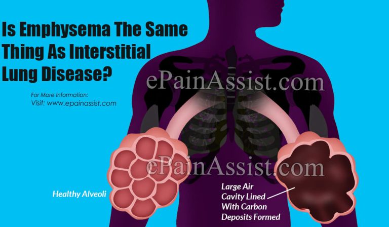 Is Emphysema The Same Thing As Interstitial Lung Disease?