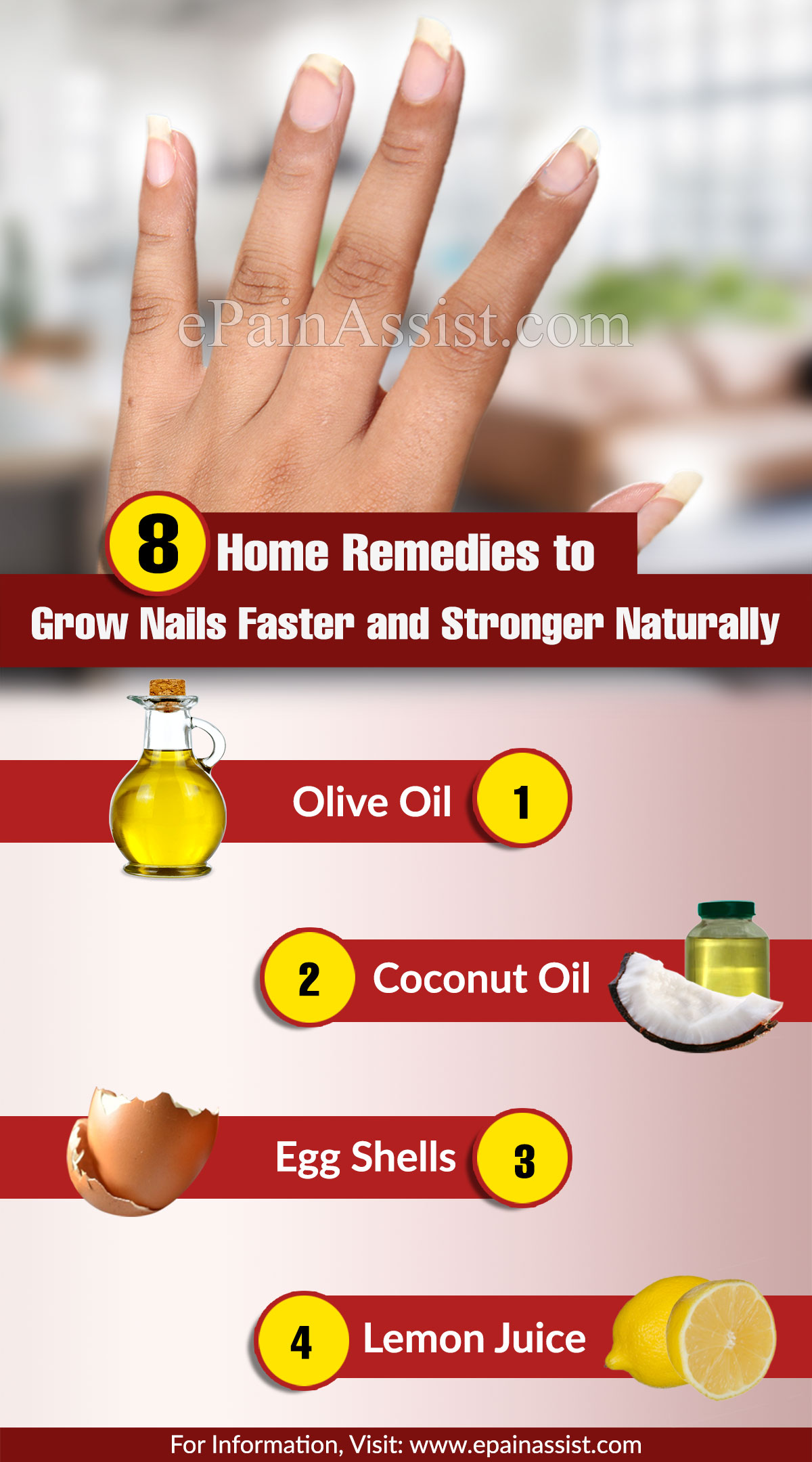 Home Remedies to Grow Nails Faster and Stronger Naturally Home Remedies to Grow Nails Faster and Stronger Naturally