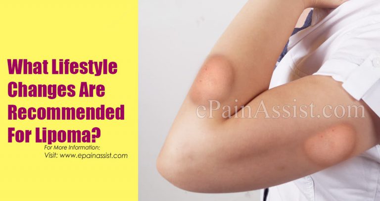 What Lifestyle Changes Are Recommended For Lipoma?