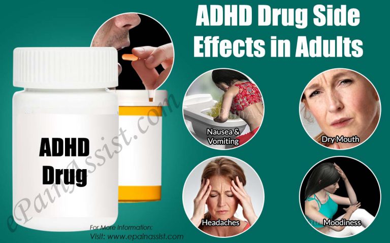 ADHD Drug Side Effects in Adults