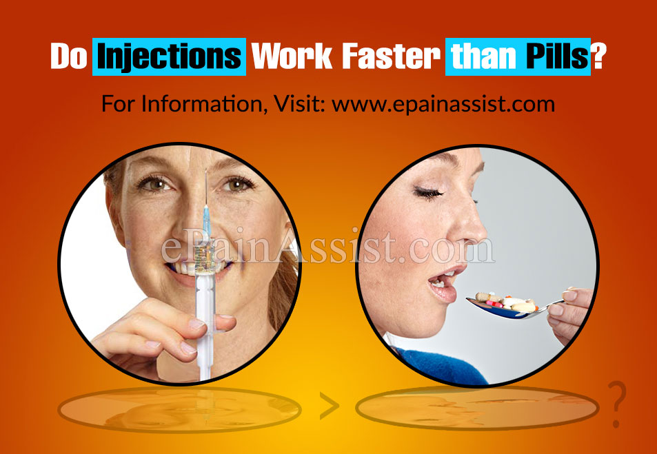 Do Injections Work Faster Than Pills?