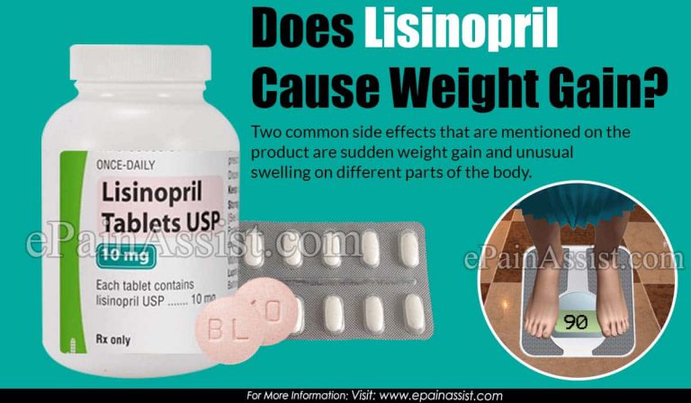 Does Lisinopril Cause Weight Gain?