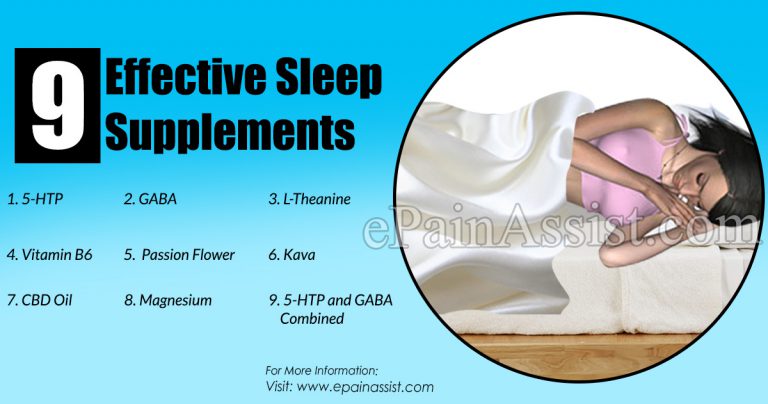 9 Effective Sleep Supplements