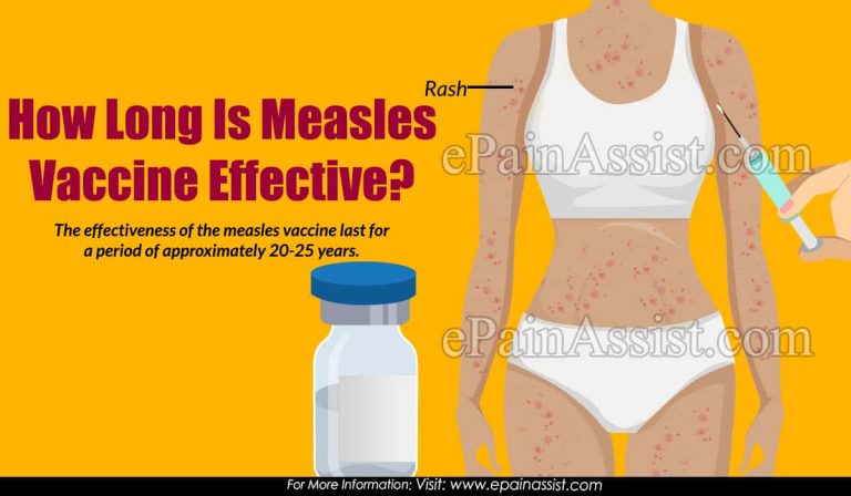 How Long Is Measles Vaccine Effective?