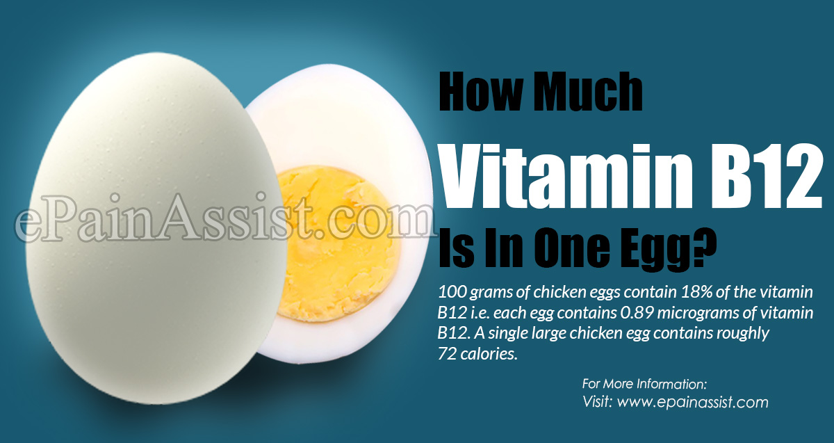 How Much Vitamin B12 Is In One Egg?