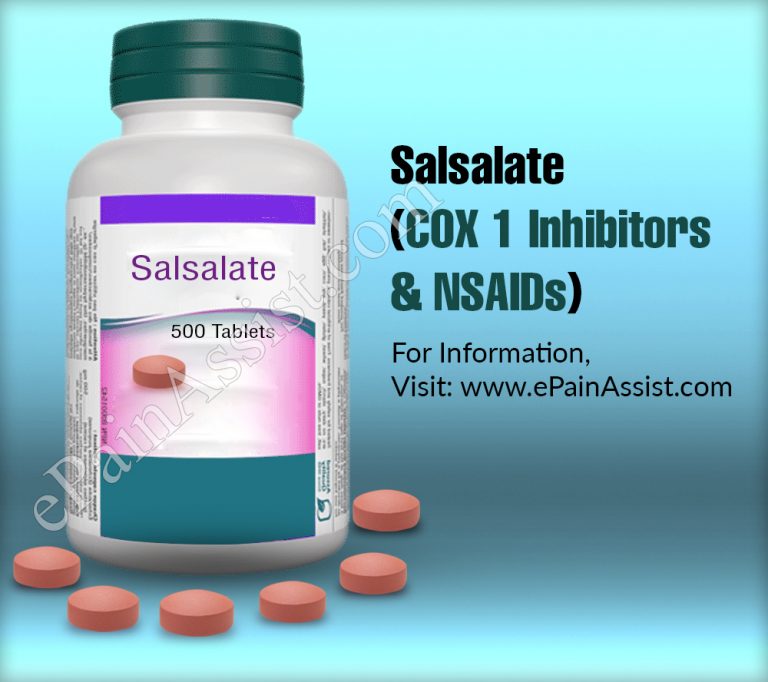 Salsalate (COX 1 Inhibitors and NSAIDs)