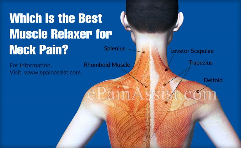 Which Is The Best Muscle Relaxer For Neck Pain?