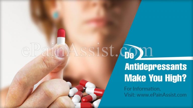 Do Antidepressants Make You High?