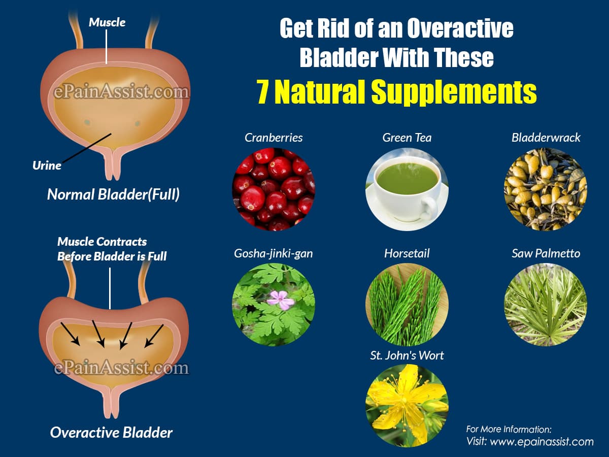 Get Rid of an Overactive Bladder With These  7 Natural Supplements