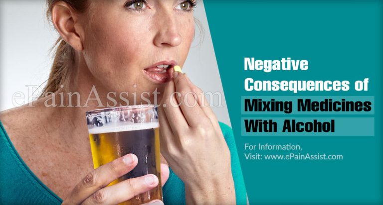 Negative Consequences of Mixing Medicines With Alcohol