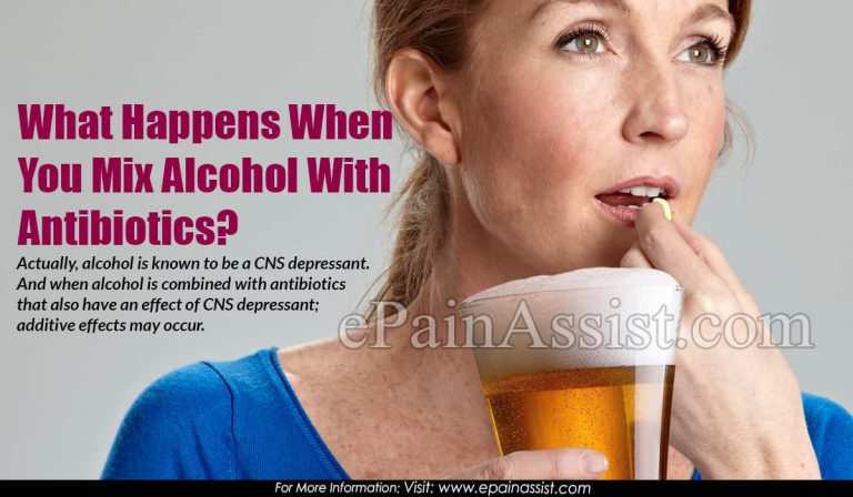 What Happens When You Mix Alcohol With Antibiotics?
