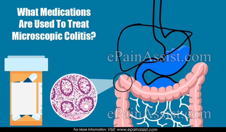 What Medications Are Used To Treat Microscopic Colitis?