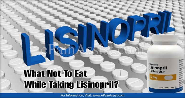 What Not To Eat While Taking Lisinopril?