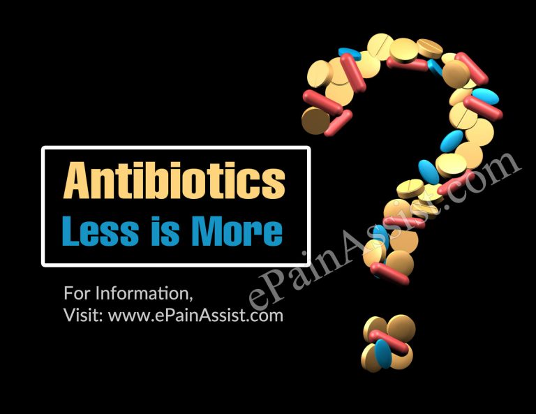 Antibiotics: Less is More