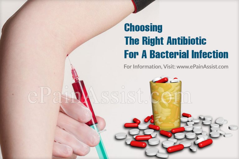 Choosing The Right Antibiotic For A Bacterial Infection