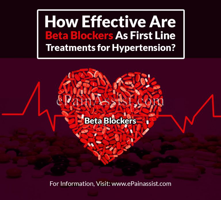How Effective Are  Beta Blockers As First Line Treatments for Hypertension?