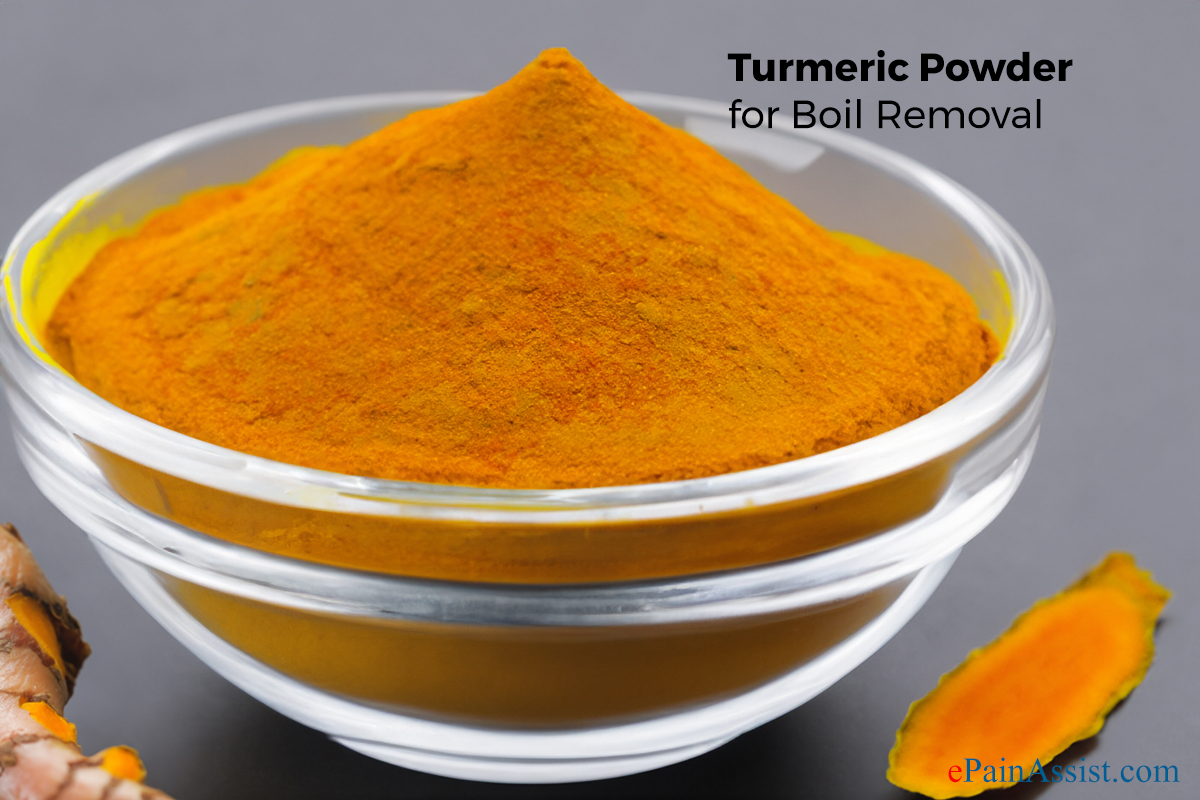 turmeric powder for boil removal