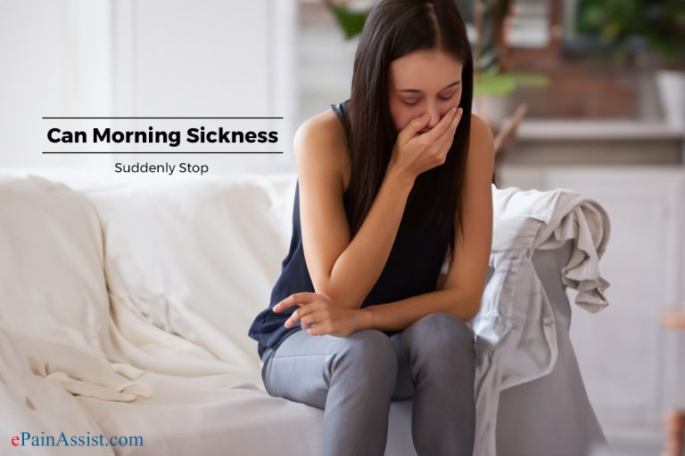 Can Morning Sickness Suddenly Stop?