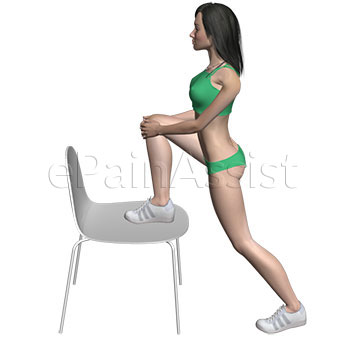 Hip Pointer or Iliac Crest Contusion Exercise : Standing Hip Pointer Stretch Exercise