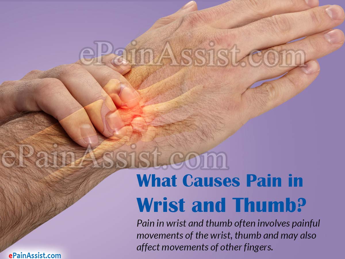 What Causes Pain in Wrist and Thumb