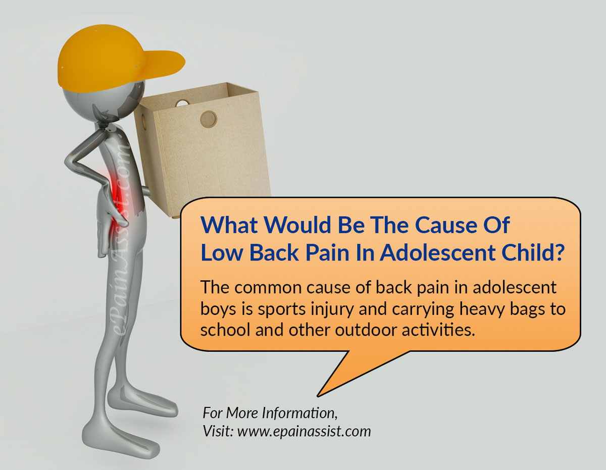 What Would Be The Cause Of Low Back Pain In Adolescent Child?