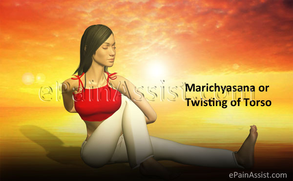 Yoga Marichyasana or Twisting of Torso for Stretching Intercostal Muscles!