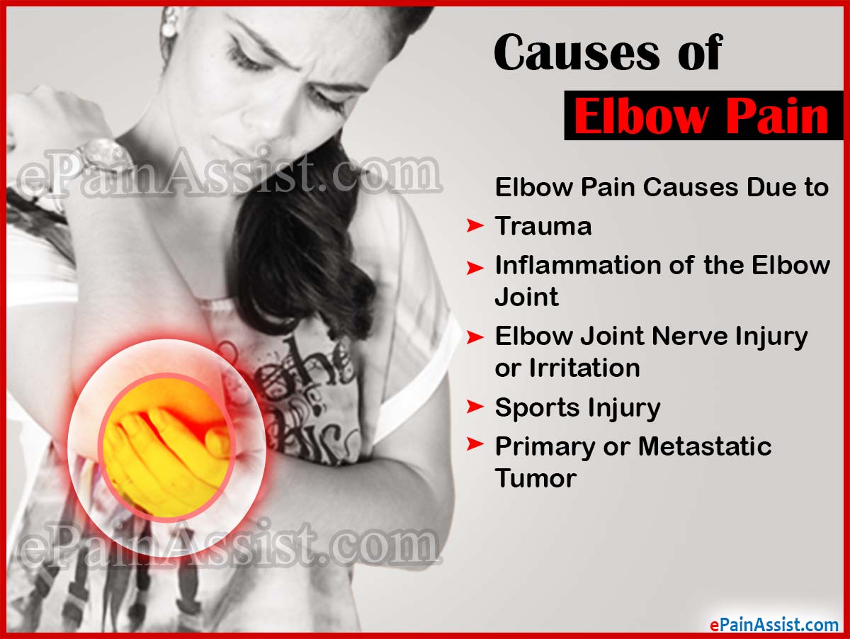 Causes of Elbow Pain Causes of Elbow Pain
