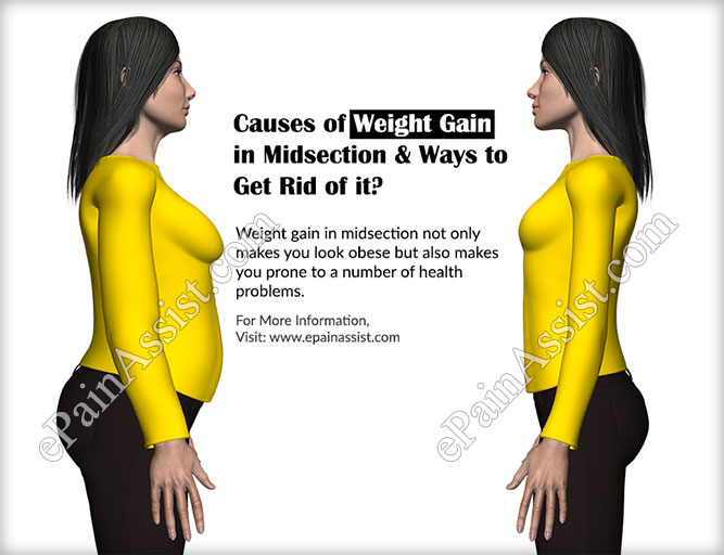 Causes of Weight Gain in Midsection & Ways to Get Rid of it?